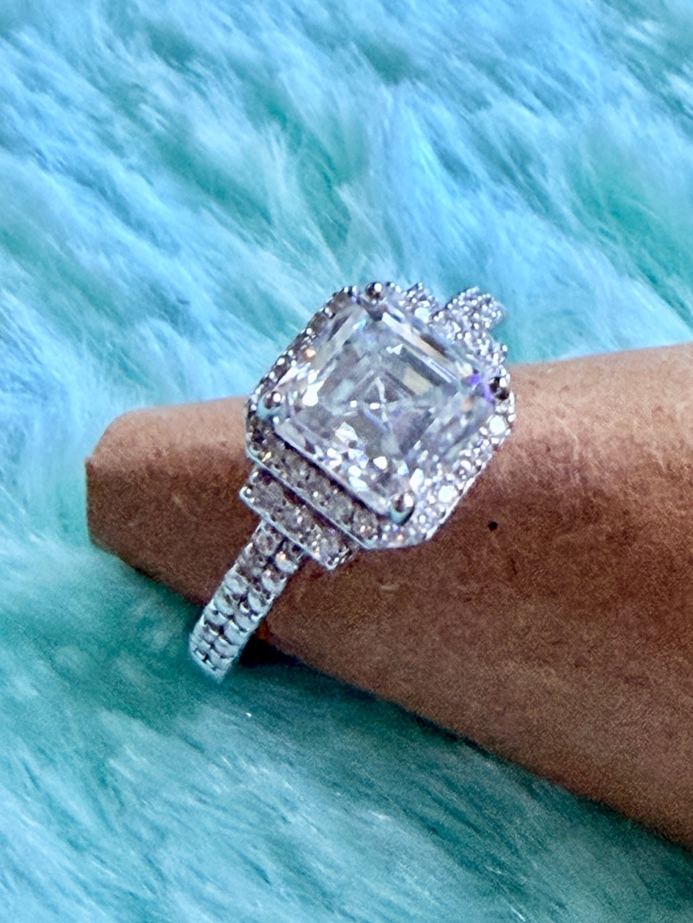 Moissanite 925 Sterling Silver Ring size 6